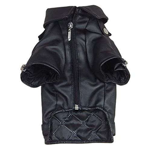 Toddmomy Pet Dog Pu Leder Wintermantel Für Hunde Warmes Winddichtes Und Bequemes Hundejacket Für Kaltes Wetter Schwarz Für Herbstliche Und Outdoor-aktivitäten Toddmomy Pet Dog Pu Leder Wintermantel Für Hunde Warmes Winddichtes Und Bequemes Hundejacket Für Kaltes Wetter Schwarz Für Herbstliche Und Outdoor-aktivitäten von Toddmomy