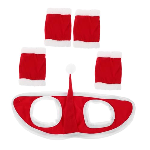 Toddmomy Hut Elfenzubehör Training Paraden Beschützer Party Haustierkostüm Für Weihnachten Wache Dekoration Beindekor Wimpel Pferd Weihnachten Cosplay Festliche Tierschleife Wickel von Toddmomy