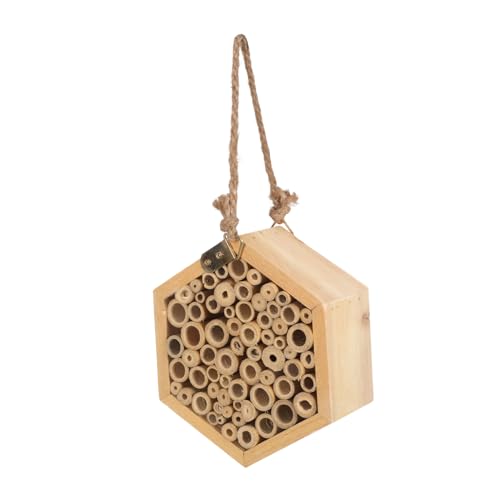 Toddmomy Insektenhaus Aus Holz Multifunktionales Bienenhotel Und Vogelhaus Für Garten Für Schmetterlinge Und Bienen Unterstützt Die Bestäubung Und Dekorative Gestaltung von Toddmomy