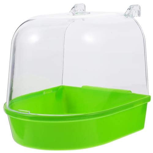 Toddmomy Käfig Vogelbad mit Abdeckung für Kleine Wie Wellensittiche und Kanarienvögel aus Ungiftigem die Vogelvoliere Grün Toddmomy Käfig Vogelbad mit Abdeckung für Kleine Wie Wellensittiche und Kanarienvögel aus Ungiftigem die Vogelvoliere Grün von Toddmomy