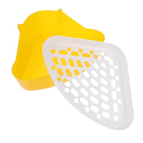 Toddmomy Kaninchen Ecktoilette aus Kunststoff Mini Haustier Toilette für Meerschweinchen Chinchilla und Kleintiere Leckagefreies Design für Sauberen rutschfeste Bodenstruktur Langlebig für von Toddmomy
