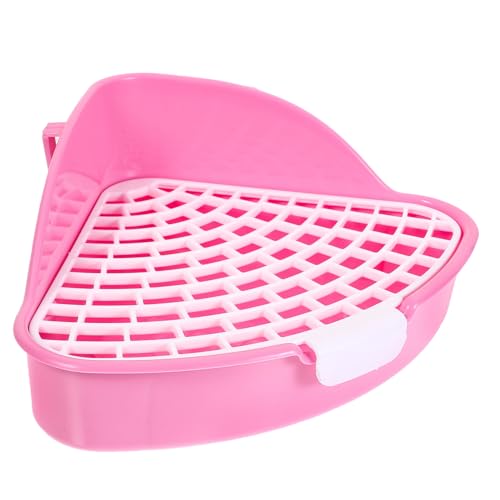 Toddmomy Kaninchen Toilette aus Robustem Geruchsdichtes Eck wc für Kleine Haustiere Wie Kaninchen Meerschweinchen Hamster und Chinchilla Leicht zu Reinigen Fördert Saubere Toilette im von Toddmomy