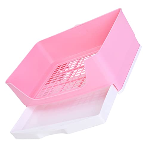 Toddmomy Kasten Kaninchentoilette für Hase Saugfähig Liner drinnen Wurf Hamster klo kaninchenklo welpenklo meerschweinchen Haustiere Frettchen -Toilette Katzentrainingstoilette Plastik Rosa Toddmomy Kasten Kaninchentoilette für Hase Saugfähig Liner drinnen Wurf Hamster klo kaninchenklo welpenklo meerschweinchen Haustiere Frettchen -Toilette Katzentrainingstoilette Plastik Rosa von Toddmomy