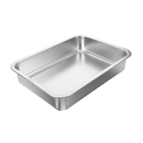 Toddmomy Kasten Katzentoilette aus Edelstahl Haustier Indoor- Fressnäpfe Katze Käfig großes katzenklo Metall katzenklo katzenstreu Katzenpfanne Katzenbedarf Rostfreier Stahl Silver Toddmomy Kasten Katzentoilette aus Edelstahl Haustier Indoor- Fressnäpfe Katze Käfig großes katzenklo Metall katzenklo katzenstreu Katzenpfanne Katzenbedarf Rostfreier Stahl Silver von Toddmomy