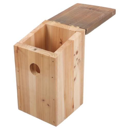 Toddmomy Vogelhaus Aus Holz Nistkasten Für Kleine Vögel Wetterfest Dekorativ Für Garten Und Balkon Einfache Montage Für Vogelbeobachtung Und Naturfreunde von Toddmomy
