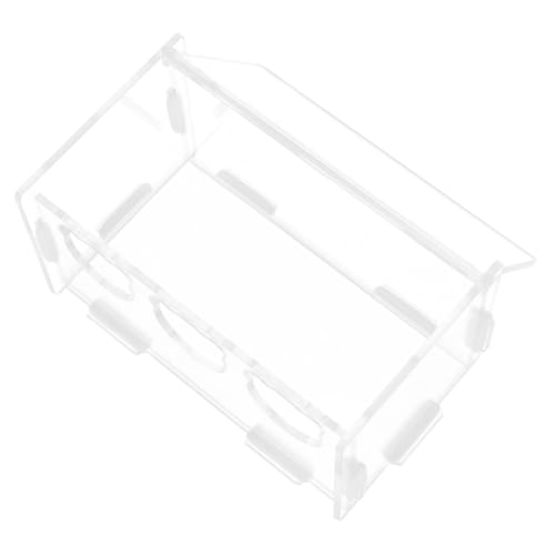 Toddmomy Kasten Rutin-Hühnerfutter Trog Futterspender Grübler ordentlicher Schüssel tränkebecken wasserbecken essensbox Food Box Rutin-Huhn-Körner-Fall Tierfutterbehälter Acryl Transparent von Toddmomy