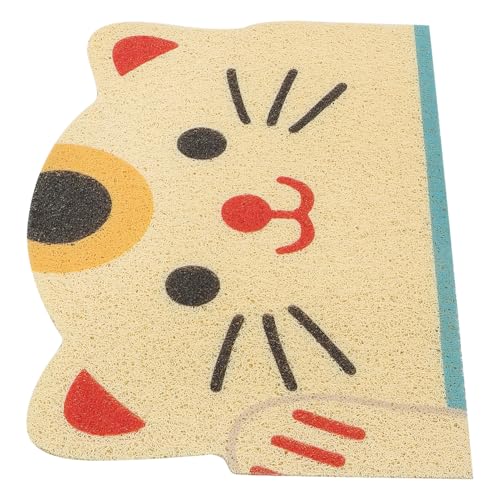 Toddmomy Katze Katzenstreu Matte wasserdichte Katzenklo Matte mit Katzenkopf Design Für Katzentoiletten Geeignet Bequeme Oberfläche Leicht zu Reinigen und Gemütlich für Ihre Katze Toddmomy Katze Katzenstreu Matte wasserdichte Katzenklo Matte mit Katzenkopf Design Für Katzentoiletten Geeignet Bequeme Oberfläche Leicht zu Reinigen und Gemütlich für Ihre Katze von Toddmomy