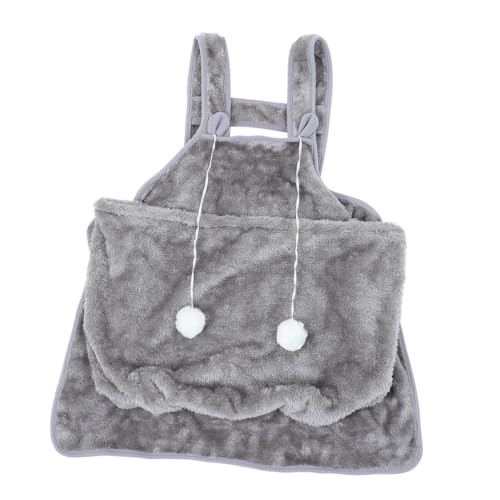 Toddmomy Katzen Halter Schürze aus Korallenvlies Bequeme Tragetasche für Kleine Haustiere Entspannen und Schlafen mit Praktischer für Katzen und Kleine von Toddmomy
