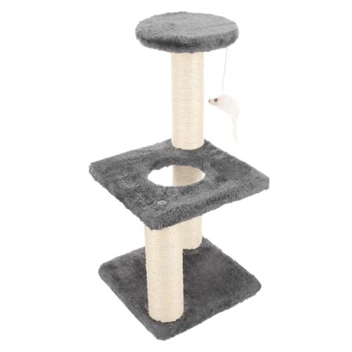 Toddmomy Bodenkratzbaum Für Katzen 3-stufiger Katzen-chait-kätzchenturm Bezauberndes Komfortables Design Toddmomy Bodenkratzbaum Für Katzen 3-stufiger Katzen-chait-kätzchenturm Bezauberndes Komfortables Design von Toddmomy