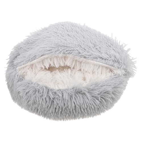 Toddmomy Katzenbetthöhle Plüschkatzenbett Katzenbett mit haube Flauschiges katzenbett Katzen Wärmebett Katzennestbett katzenbett mit Kapuze PP Baumwolle Grey Toddmomy Katzenbetthöhle Plüschkatzenbett Katzenbett mit haube Flauschiges katzenbett Katzen Wärmebett Katzennestbett katzenbett mit Kapuze PP Baumwolle Grey von Toddmomy