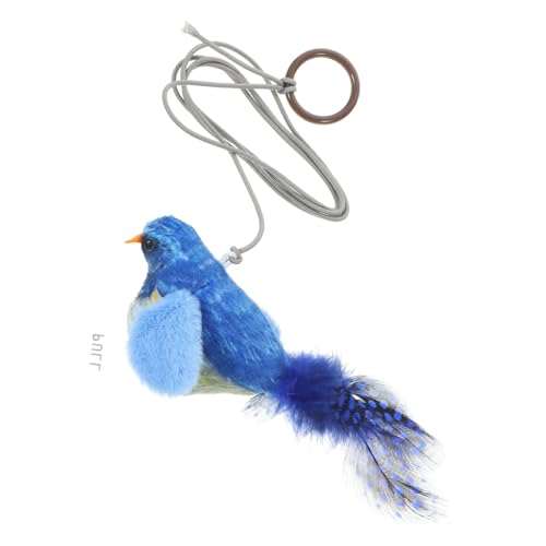 Toddmomy Katzengeräuschspielzeug Katzenbälle zum Leuchten bringen Spielzeugbälle für Katzen Katzentür katzenspielzeug Interactive cat Toy Kätzchen Vogel hängendes Feder von Toddmomy