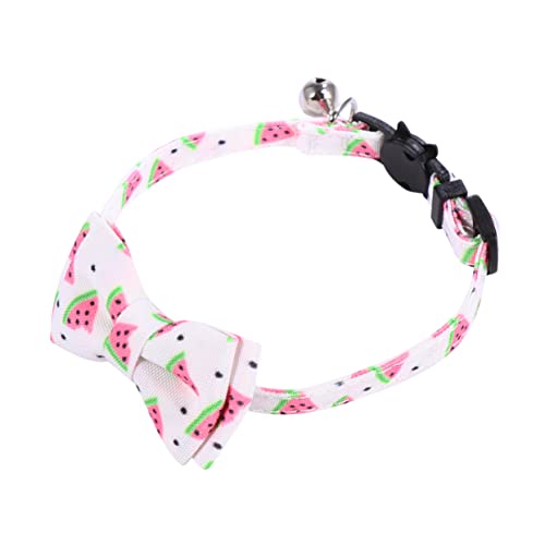 Toddmomy Katzenhalsband mit Glocke Verstellbares Design Fruchtigem Muster für Haustiere und Kleine Hunde Sicherer Verschluss Komfortabel und Toddmomy Katzenhalsband mit Glocke Verstellbares Design Fruchtigem Muster für Haustiere und Kleine Hunde Sicherer Verschluss Komfortabel und von Toddmomy