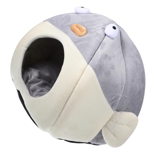 Toddmomy Katzenhöhlenbett aus Halbgeschlossenes Kuschelnest für Katzen und Kleine Warmes Haustierbett aus Hochwertigem für Drinnen Perfekter Toddmomy Katzenhöhlenbett aus Halbgeschlossenes Kuschelnest für Katzen und Kleine Warmes Haustierbett aus Hochwertigem für Drinnen Perfekter von Toddmomy