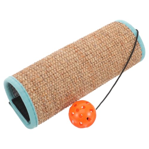 Toddmomy Katzenkratzroller aus Langlebigem Sisal mit Glockenball Interaktives Kratzspielzeug für Katzen und Kätzchen Modisches Design zum Schutz von Möbeln Katzenspielzeug Geschenk von Toddmomy