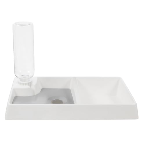 Toddmomy Katzennapf Automatisches Trinkwasser Katzennäpfe Wasserspender Katzenfutternäpfe Katzenwasser Und Futterspender Hundewasser Und Futternapfspender Doppelnapf Wasserfütterer Abs von Toddmomy