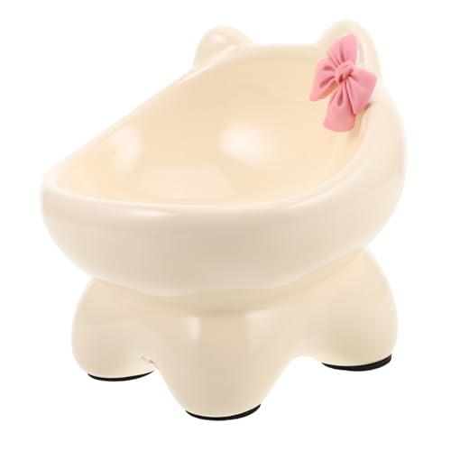 Toddmomy Erhöhter Katzenfutter Und Wassernapf Mit Schrägem Design Niedliche Funktionale Schale Für Flachgesichtige Katzen Und Kätzchen Beige Für Bequemes Fressen Und Trinken Toddmomy Erhöhter Katzenfutter Und Wassernapf Mit Schrägem Design Niedliche Funktionale Schale Für Flachgesichtige Katzen Und Kätzchen Beige Für Bequemes Fressen Und Trinken von Toddmomy