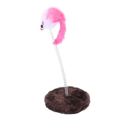 Toddmomy Niedlicher Katzenbecher Interaktive Mäuse Stick Teaser Indoor-Spiel Für Katzen Zufällige von Toddmomy