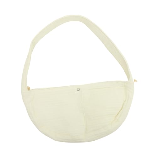 Toddmomy Katzentragetasche Canvas Tragbare Umhängetasche für Haustiere Atmungsaktive Sling Tragetasche Waschbar mit Schultergurten für Katzen und Kleine Hunde von Toddmomy
