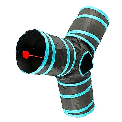 Toddmomy Katzentunnel Spielzeugtunnel Kätzchen Kleine Plüsch Katzensachen Spielkatzen Übungsspielzeug Innenröhren Haustier Zusammenklappbares Katzen Katzenspielzeug Verschleißfester von Toddmomy