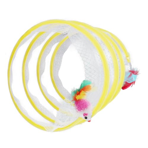 Toddmomy Katzentunnel für Kätzchen Interaktives Katzenspielzeug mit Spielzeugmaus für Indoor Spiel und Bewegung Fördert Aktivität und Spaß für Kleine Katzen Toddmomy Katzentunnel für Kätzchen Interaktives Katzenspielzeug mit Spielzeugmaus für Indoor Spiel und Bewegung Fördert Aktivität und Spaß für Kleine Katzen von Toddmomy