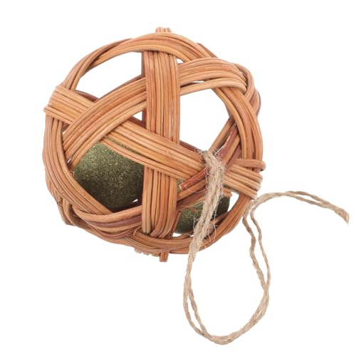 Toddmomy Katzenzähne Reinigung Kätzchen Katzenspielzeug drinnen Katze molare Kugel Katzenminze-Ballspielzeug Katze kauert Miscanthus-Rebe Toddmomy Katzenzähne Reinigung Kätzchen Katzenspielzeug drinnen Katze molare Kugel Katzenminze-Ballspielzeug Katze kauert Miscanthus-Rebe von Toddmomy