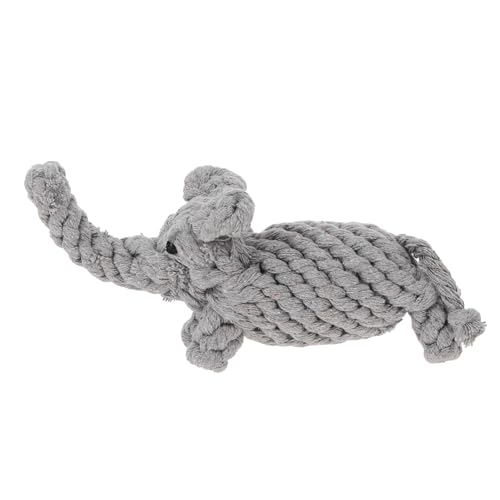 Toddmomy Kauspielzeug Für Handgefertigtes Elefant Aus Naturbaumwolle Langlebig Und Zahnreinigend Für Kleine Und Große Fördert Und Training von Toddmomy