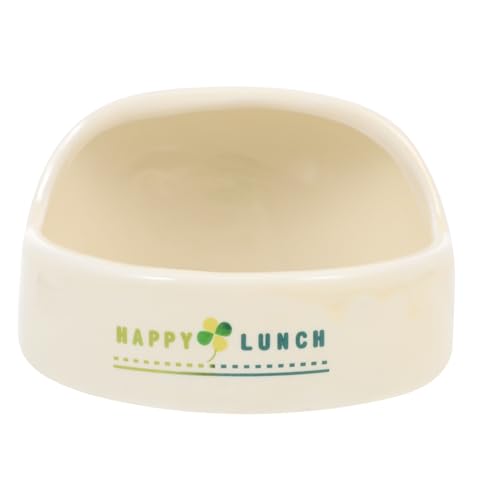 Toddmomy Keramik-Anti-Turn-Food-Topf Für Futternapf Haustier Container Essen Schüssel Fütterung Hamster Klein Futterspender Keramikschale Heimtierbedarf Tierfutterschalen von Toddmomy