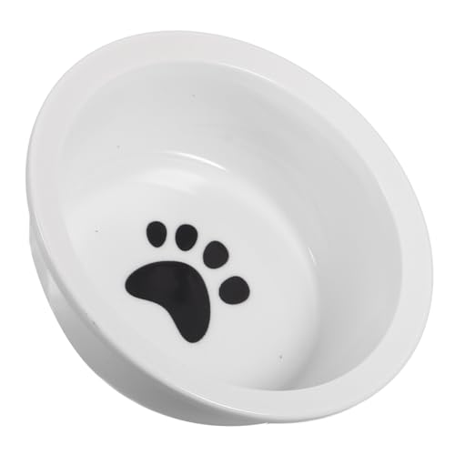 Toddmomy Keramik-futternapf Für Katzen Mit Pfotenmuster Als Futter Und Wassernapf Geeignet Bruchfest Und Wiederverwendbar Für Innenbereich von Toddmomy