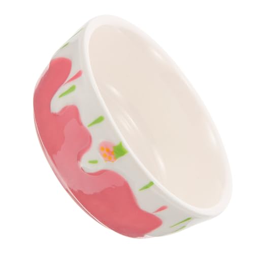 Toddmomy 1stücke Keramischer Futter Und Trinknapf Für Kleintiere rutschfeste wasserdichte Schüssel Für Hamster Meerschweinchen Und Chinchillas Sanftem Rosa von Toddmomy