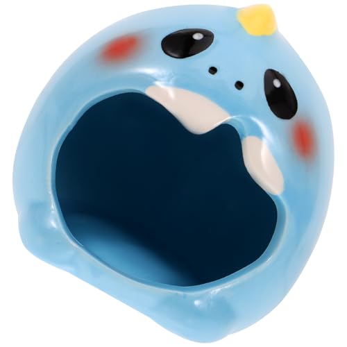 Toddmomy Hamster Kühlhaus Keramik Nest für Kleine Haustiere Igel Schlafversteck Pinguinmuster für Meerschweinchen Hamsterversteck von Toddmomy