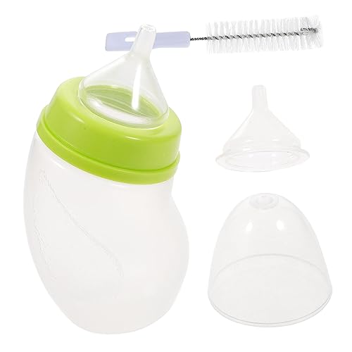 Toddmomy Kinderflasche für Katzen Praktische Fütterungsflasche Rutschfestem Design und Ersatznippel für Welpen und Kätzchen Zufällige von Toddmomy