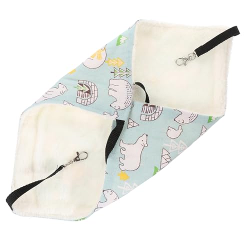 Toddmomy Kleine Haustier Hängematte für Hamster Plüsch Schlafbett Warm und Bequem Hängendes Bett für Kleine Tiere Winter Hängematte für Hamsterkäfige von Toddmomy