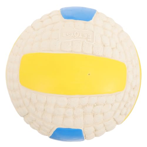 Toddmomy Kleine Quietschender Volleyball für Welpen Interaktives Kauspielzeug für Zahnpflege Ball für Spaß und Bewegung für Training von Toddmomy