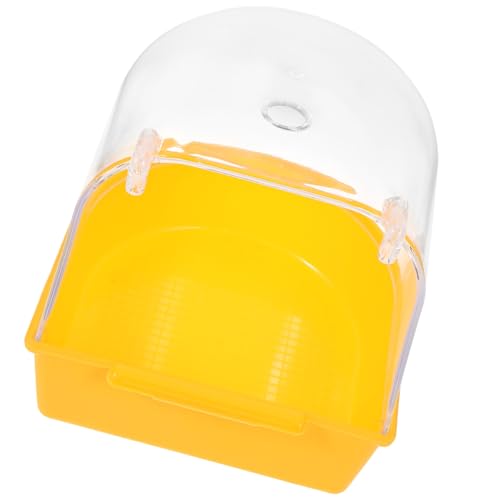 Toddmomy Kleine Vogelbadewanne für Papageien wasserdichte Duschbox mit Glatten Kanten für Wellensittiche und Sichere Pflege und Einfache Gelbes Design Toddmomy Kleine Vogelbadewanne für Papageien wasserdichte Duschbox mit Glatten Kanten für Wellensittiche und Sichere Pflege und Einfache Gelbes Design von Toddmomy