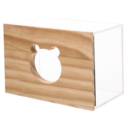 Toddmomy Kleines Sandbad Käfigzubehör Transparente Hamster Sandbadewanne Multifunktional als Toilette und Badestation für Chinchilla und Kleintiere mit Glatten Kanten Sichere Anwendung von Toddmomy