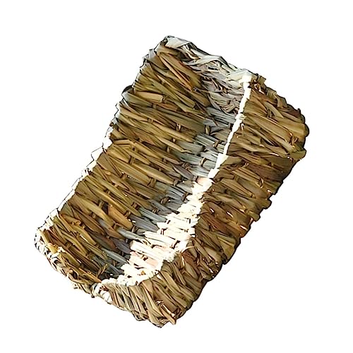 Toddmomy Schilfgrasmatte Für Hamster Schlaf Nest Kaninchen Gras Nest Haustier Gras Haus Kaninchen Ruhekissen Natürlich Und Sicher Für Kleine Haustiere von Toddmomy