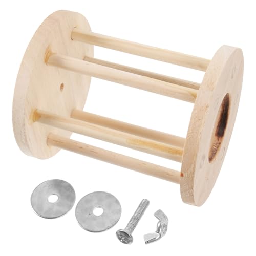Toddmomy Kleintier Holz Futterhalter Futterspender Käfighalter für Kaninchen Hamster Meerschweinchen Robust Platzsparend Sauber und Langlebig Geeignet für Kleines Haustierfutter von Toddmomy