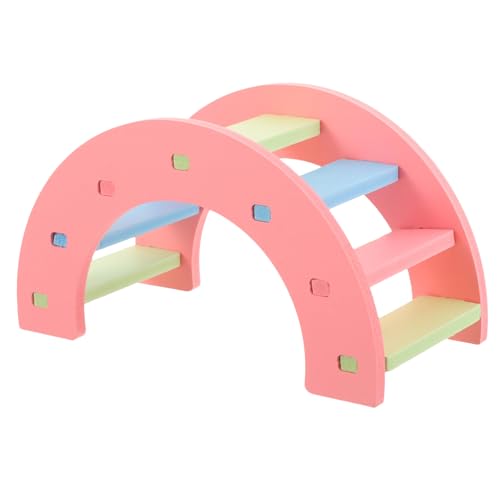 Toddmomy Kleintier Kletterbrücke Robust Sicher für Hamster Meerschweinchen Chinchilla Käfigdekoration Bunte Hängebrücke für Kleine Nager von Toddmomy