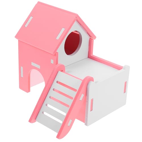 Toddmomy Kleintier Schlafhaus für Hamster und Meerschweinchen Nest mit Spiel und Ruhebereich für Kleine Haustiere Pinkes Design für Gemütliche Toddmomy Kleintier Schlafhaus für Hamster und Meerschweinchen Nest mit Spiel und Ruhebereich für Kleine Haustiere Pinkes Design für Gemütliche von Toddmomy