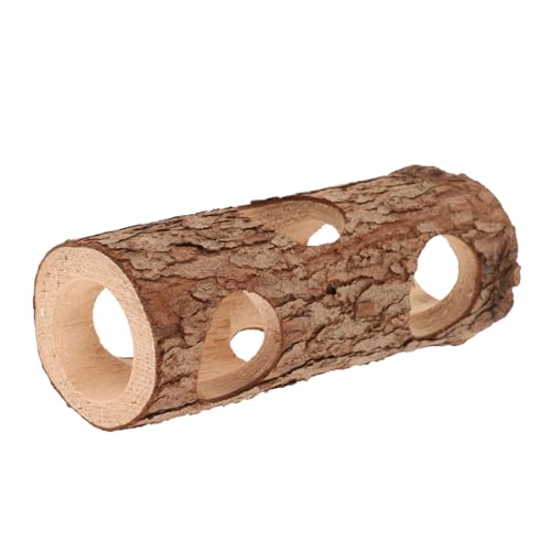 Toddmomy Kleintier Tunnel aus Holz Hamsterversteck für Zwerghamster Rennmäuse und Mäuse Sicheres Haustierspielzeug für Versteck und Spielmöglichkeiten für Kleine Nager Toddmomy Kleintier Tunnel aus Holz Hamsterversteck für Zwerghamster Rennmäuse und Mäuse Sicheres Haustierspielzeug für Versteck und Spielmöglichkeiten für Kleine Nager von Toddmomy
