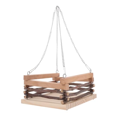 Toddmomy Kleintierhängematte mit Holzrahmen Spielplatz und Versteck für Meerschweinchen und Hamster Kleines Haustierzubehör für Käfige Komfortables Nest und Schaukelspielzeug von Toddmomy