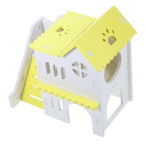 Toddmomy Kleintierversteck aus Hamstervilla für Chinchillas und Rennmäuse Spielhaus für Kleine Haustiere Gemütlicher Rückzugsort von Toddmomy