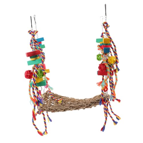 Toddmomy Klettern Sie Das Netto -hängemattenspielzeug Vogelschaukel Groß Papagei Haustier Vogelspielzeug Hängemattenspielzeug Für Vögel Hängende Vogelhängematte Polyester Toddmomy Klettern Sie Das Netto -hängemattenspielzeug Vogelschaukel Groß Papagei Haustier Vogelspielzeug Hängemattenspielzeug Für Vögel Hängende Vogelhängematte Polyester von Toddmomy