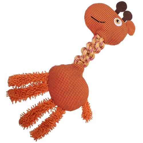 Toddmomy Hochwertiges Hundespielzeug Niedliches Giraffen-Design Mit Quietscher Für Und Kleine Hunde Unterstützt Zahnpflege Und Interaktives von Toddmomy