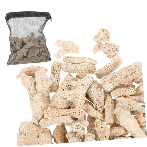 Toddmomy Korallensubstrat Aquariumfilter Naturfiltermaterial Korallenknochen mit Netzbeutel Natürliches Filtermedium für Süßwasser Meerwasser Verbessert Wasserqualität Ph-beständig Hohe Toddmomy Korallensubstrat Aquariumfilter Naturfiltermaterial Korallenknochen mit Netzbeutel Natürliches Filtermedium für Süßwasser Meerwasser Verbessert Wasserqualität Ph-beständig Hohe von Toddmomy