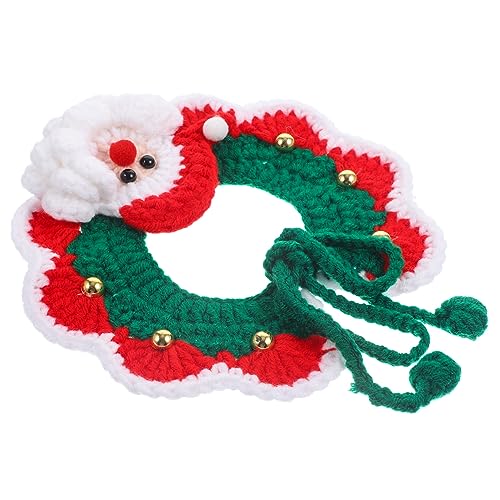 Toddmomy Kostüm Für Gestricktes Katzen-weihnachtsschal Warmer Haustierschal Deko-Accessoire Für Haustiere Handgewebter Haustierschal Schals Für Katze Milch Baumwolle Hündchen Kleine Tiere von Toddmomy