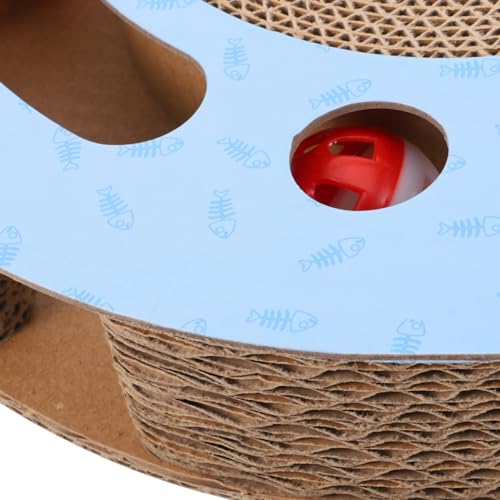 Toddmomy Kratzbrett für Katzen Widerstandsfähige Kratzfläche Katzenkratzbrett mit Spielball für Innenräume Fördert Entspannen Ihrer Katze Zufällige Farbe Toddmomy Kratzbrett für Katzen Widerstandsfähige Kratzfläche Katzenkratzbrett mit Spielball für Innenräume Fördert Entspannen Ihrer Katze Zufällige Farbe von Toddmomy