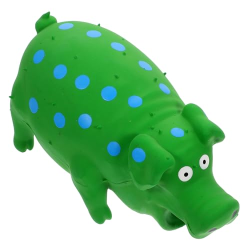 Toddmomy Langlebiges Quietschendes Latex Schwein Kauspielzeug für Kleine und Mittelgroße Hunde Beißfestes zur Zahnpflege und Belohnung Spaßiges Trainingsspielzeug Leuchtendem von Toddmomy