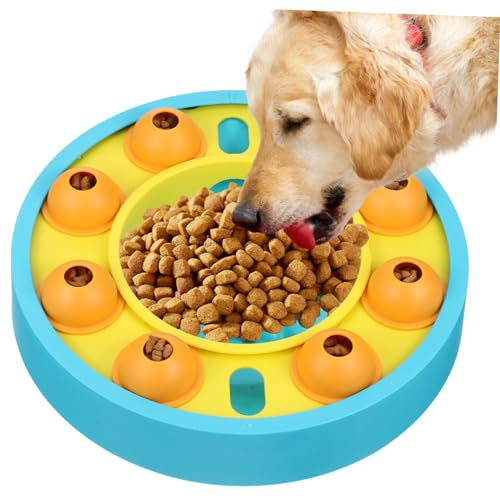 Toddmomy Lernspielzeug zum Auslaufen von Lebensmitteln Langsamer Futterautomat für Haustiere Spielzeug zur Ausgabe von Tiernahrung Rätsel Puzzlematte langsamer Zubringer Hundefutter füttern von Toddmomy