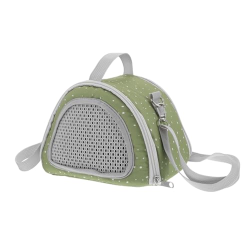 Toddmomy Little Pet Cross-Pack Atmungsaktive Hamstertrage Taschen Zum Transport Von Tieren Tragbarer Hamsterhalter Haustüte Tragbare Tragetasche Für Haustiere Olive Green Oxford-Stoff von Toddmomy
